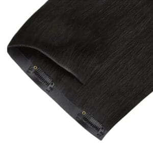 Machine Injection PU Clip In Hair